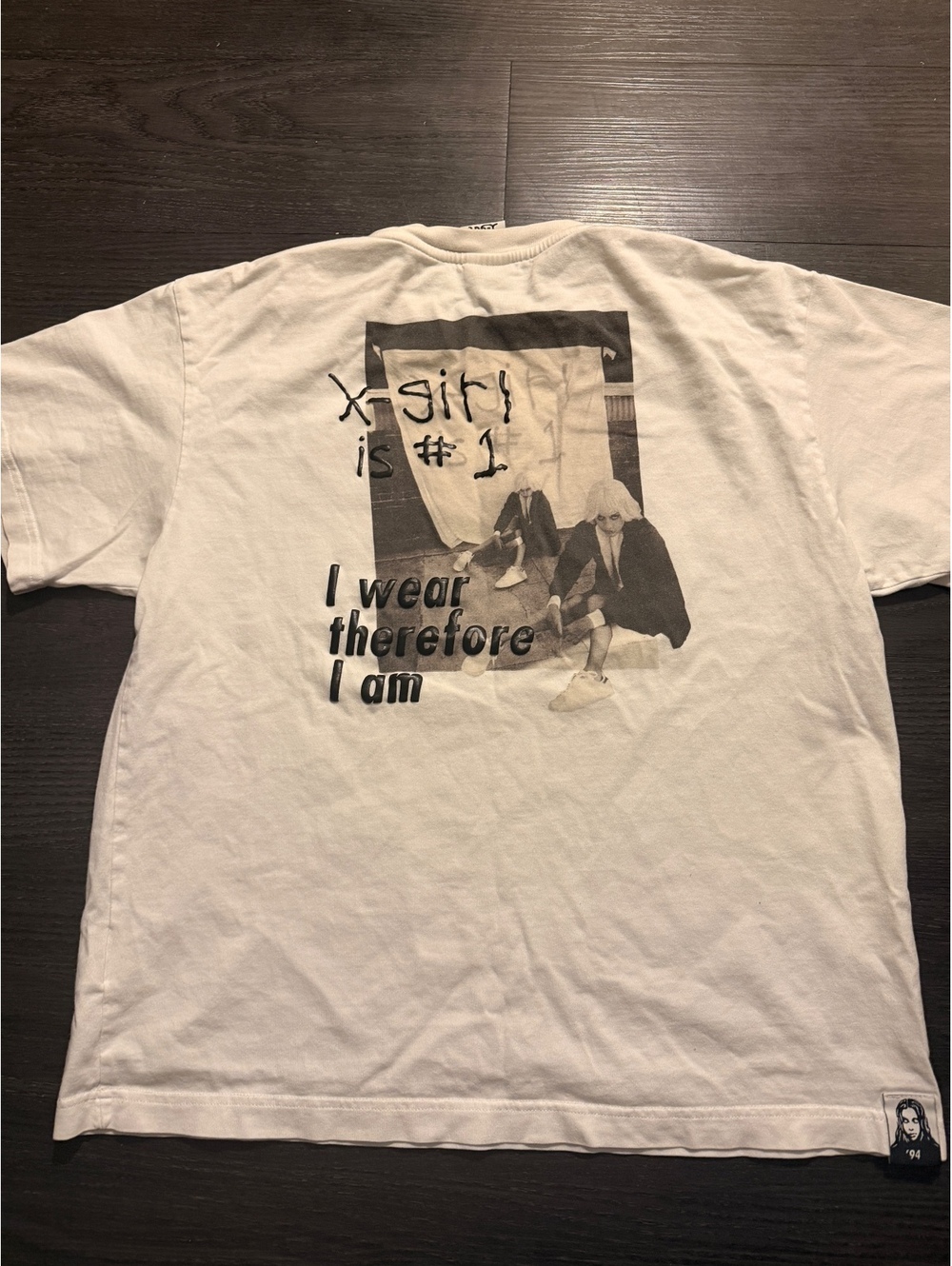 VINTAGE X-Girl Chloe Sevigny "Is 1" Graphic Tee Size 2